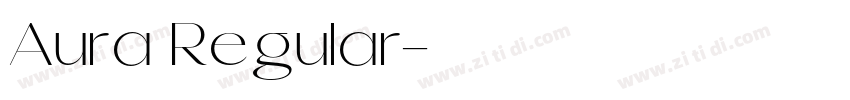 Aura Regular字体转换